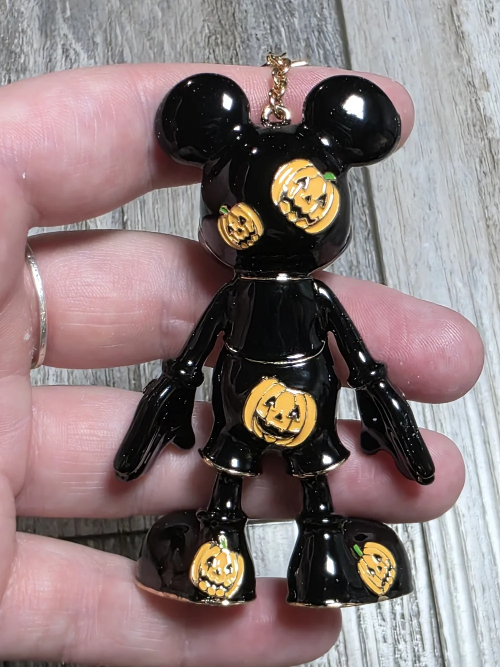 BaubleBar Disney Mickey Mouse Halloween Spider Web & Pumpkins Bag Charm Set *NIB